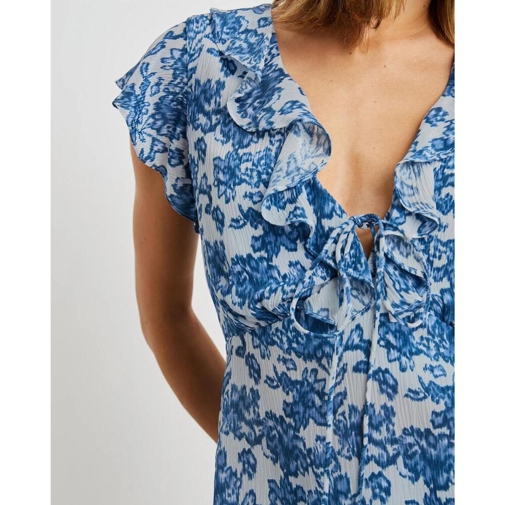 NEW RAILS carmine top in chambray floral - Picture 4 of 6